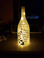 Lit memorial bottle