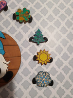 Mini interchangeable seasonal gnome
