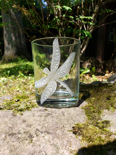 Custom multi stage etched dragonfly