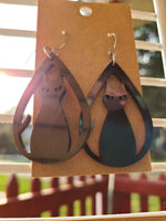 Cat silhouette earrings